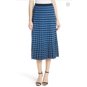 Derek Lam Blue Pleated Maxi Skirt Unworn